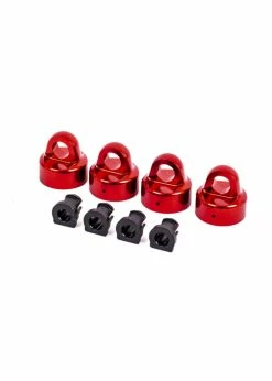 Traxxas 9664R - Aluminum Shock Caps GTX - Red