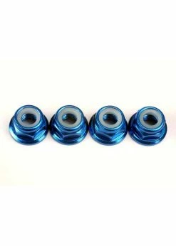 Traxxas TRA 4147X - Nuts 5mm Flanged Alum Blue **